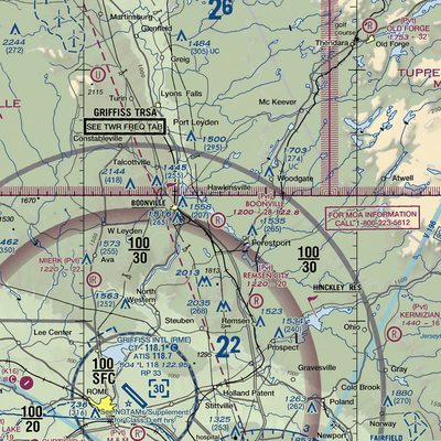 Boonville Inc Airport (1NK7) VFR Sectional  Gaming Mouse Pad