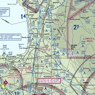 Richland Airpark (1NY3) VFR Sectional  Gaming Mouse Pad