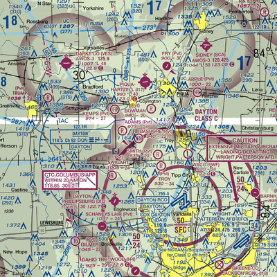 Bashore Airport (1OA1) VFR Sectional  Gaming Mouse Pad