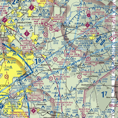 Frith Airport (1OA6) VFR Sectional  Gaming Mouse Pad