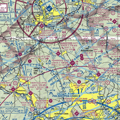 Wicker & Wings Aerodrome (1PS9) VFR Sectional  Gaming Mouse Pad