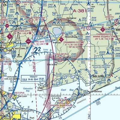 Eagle Air Airport (1TS0) VFR Sectional  Gaming Mouse Pad