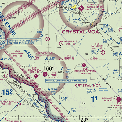 Dentonio Ranch Airport (1TS6) VFR Sectional  Gaming Mouse Pad