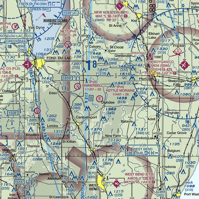 Kettle Moraine Airport (1WN1) VFR Sectional  Gaming Mouse Pad