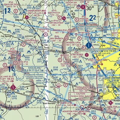 Gloster Aerodrome (1XA7) VFR Sectional  Gaming Mouse Pad