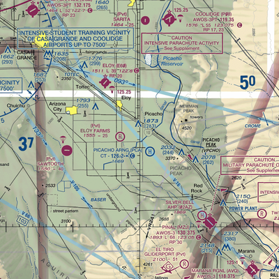 Eds Field (20AZ) VFR Sectional  Gaming Mouse Pad