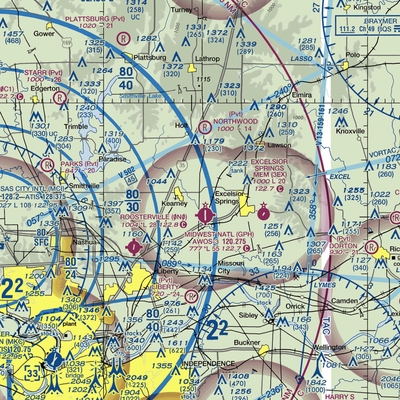 Royal Wood Aerodrome (20MO) VFR Sectional  Gaming Mouse Pad