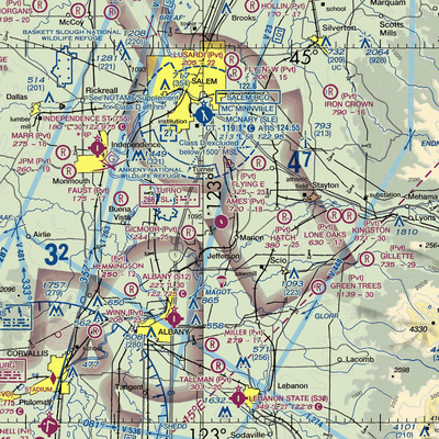 Ames Airport (21OG) VFR Sectional  Gaming Mouse Pad