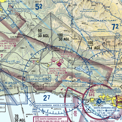 Shepherd Farm Airport (0CA4) VFR Sectional  Gaming Mouse Pad