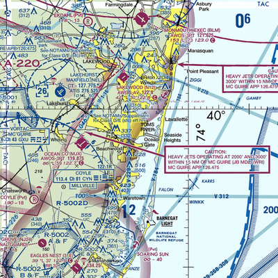 Hummel Seaplane Base (16NJ) VFR Sectional  Gaming Mouse Pad