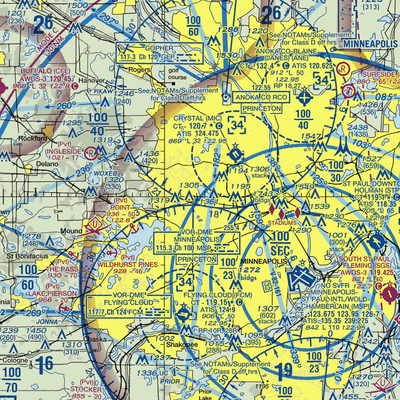 Eastmans Medicine Lake Seaplane Base (22MN) VFR Sectional  Gaming Mouse Pad