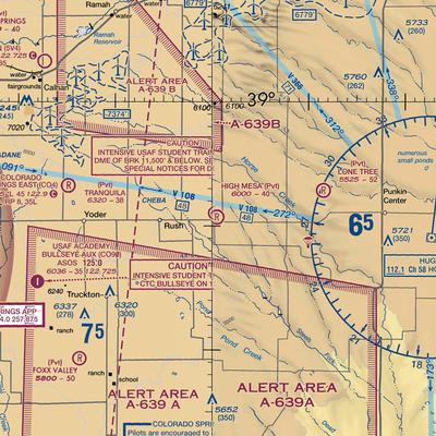 High Mesa Airport (23CO) VFR Sectional  Gaming Mouse Pad