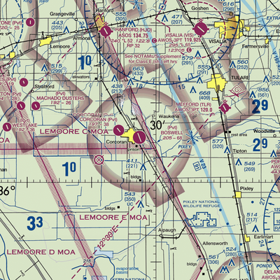 Boswell Airport (24CL) VFR Sectional  Gaming Mouse Pad