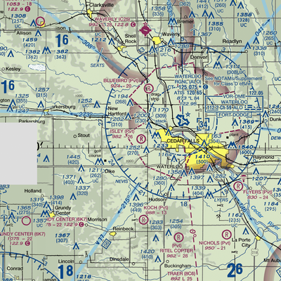 Isley Field (24IA) VFR Sectional  Gaming Mouse Pad