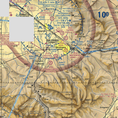 Haggerty Airport (24MT) VFR Sectional  Gaming Mouse Pad