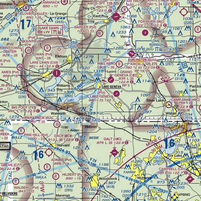 Prairie View Farm Airport (24WN) VFR Sectional  Gaming Mouse Pad