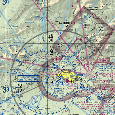 Skyflight Airport (25AA) VFR Sectional  Gaming Mouse Pad