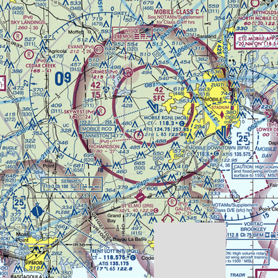 Richardson Field (26AL) VFR Sectional  Gaming Mouse Pad