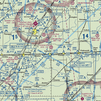 Ficklin-Airtech Airport (26IS) VFR Sectional  Gaming Mouse Pad