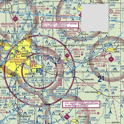 Van Strien Airport (26MI) VFR Sectional  Gaming Mouse Pad