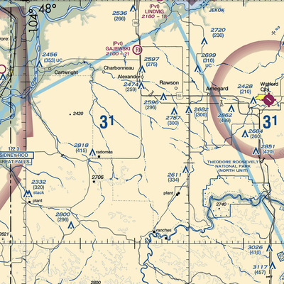 Chitwood Airstrip (26ND) VFR Sectional  Gaming Mouse Pad