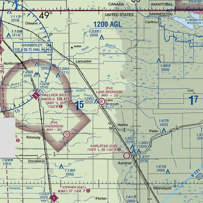 Lake Bronson Airport (27MN) VFR Sectional  Gaming Mouse Pad