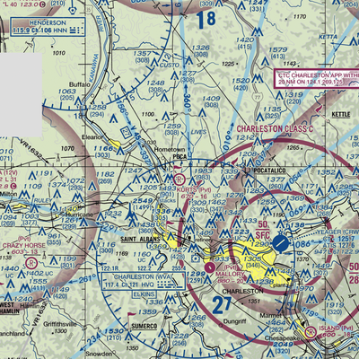 Kurt's Field (27WV) VFR Sectional  Gaming Mouse Pad