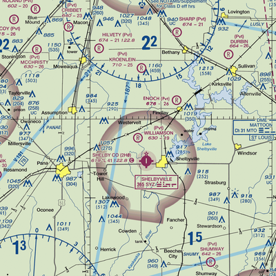 Williamson Airport (28LL) VFR Sectional  Gaming Mouse Pad