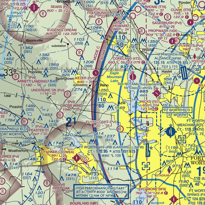 Boe-Wrinkle Airport (28TS) VFR Sectional  Gaming Mouse Pad