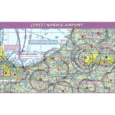 Norm's Airport (29II) VFR Sectional Water Bottle