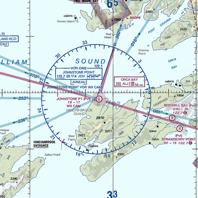 Johnstone Point Airport (2AK5) VFR Sectional  Gaming Mouse Pad