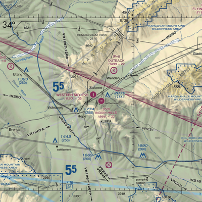 Indian Hills Airpark (2AZ1) VFR Sectional  Gaming Mouse Pad