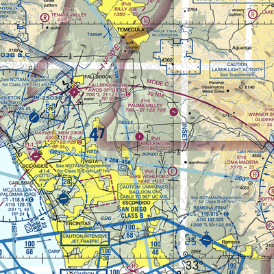 Blackinton Airport (2CA4) VFR Sectional  Gaming Mouse Pad