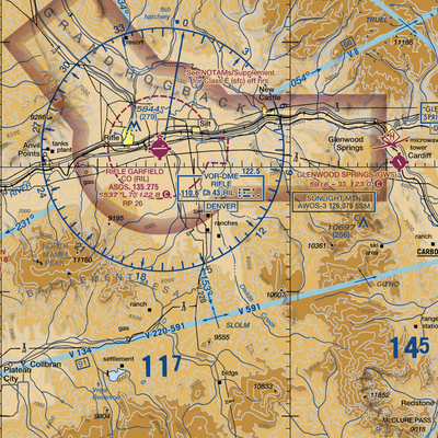 West Divide Airport (2CD4) VFR Sectional  Gaming Mouse Pad