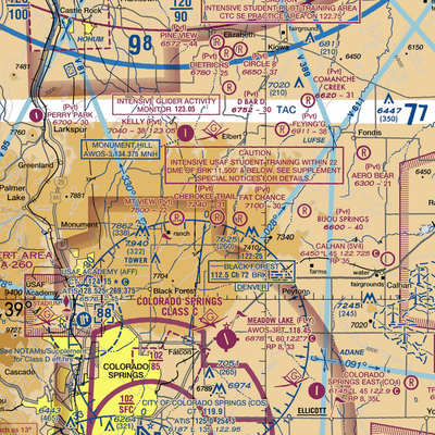 Cherokee Trail Ranch Airport (2CO1) VFR Sectional  Gaming Mouse Pad