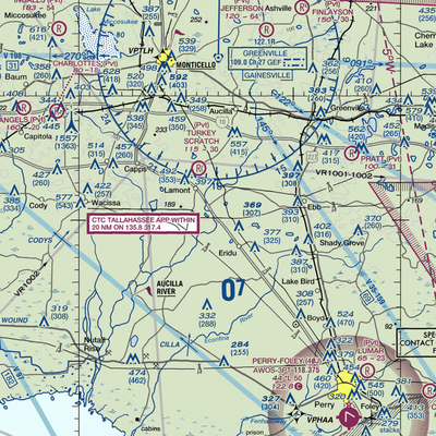 Mount Olive Farm Airport (2FA9) VFR Sectional  Gaming Mouse Pad