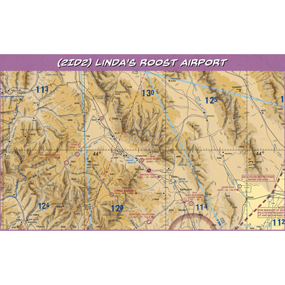 Linda's Roost Airport (2ID2) VFR Sectional Water Bottle