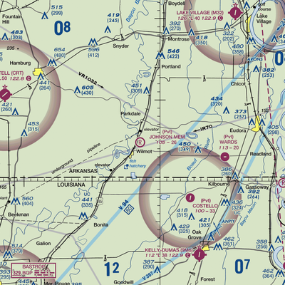 Johnson Memorial Airport (05XS) VFR Sectional  Gaming Mouse Pad