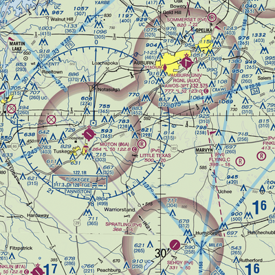 Little Texas Airport (27AL) VFR Sectional  Gaming Mouse Pad