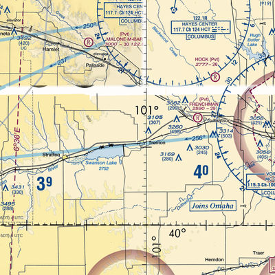 Trenton Municipal Airport (9V2) VFR Sectional  Gaming Mouse Pad