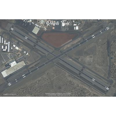 Roberts Field (KRDM) Satellite Image Poster