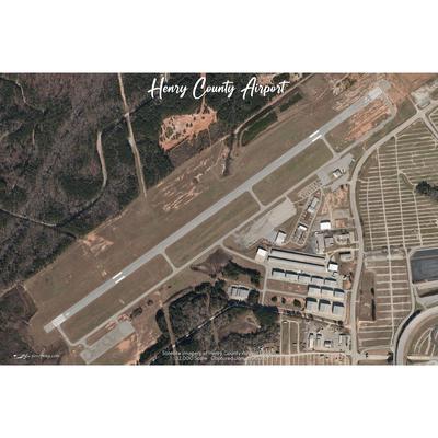 Henry County Airport (K4A7) Satellite Image Poster