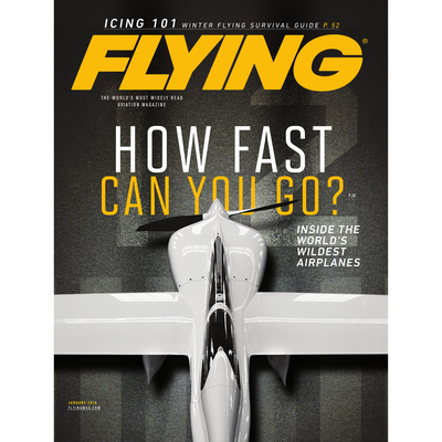 FLYING Magazine Cover Print - January 2016 11×14 Metal Print