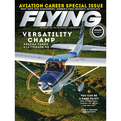 FLYING Magazine Cover Print - September 2017 18×24 Canvas