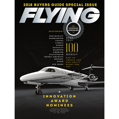 FLYING Magazine Cover Print - January 2018 24×36 Canvas
