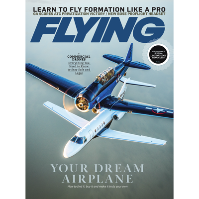 FLYING Magazine Cover Print - May 2018 12×16 Canvas
