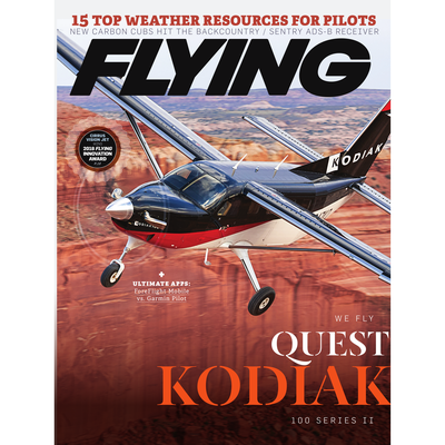 FLYING Magazine Cover Print - September 2018 24×36 Canvas