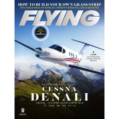 FLYING Magazine Cover Print - October 2018 18×24 Canvas