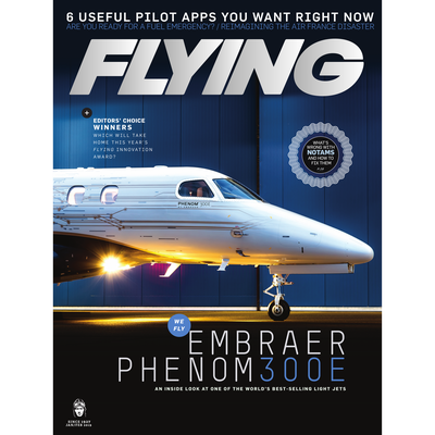 FLYING Magazine Cover Print - February 2019 11×14 Metal Print