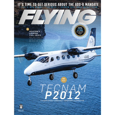 FLYING Magazine Cover Print - June 2019 24×36 Canvas